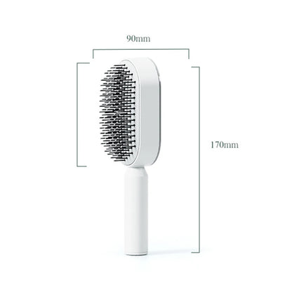 Self Cleaning Hair Brush for Women One-Key Quick Hair Comb 3D Air Cushion Scalp Massage Brush Hair Styling Tools Comb for Hair UNINEED